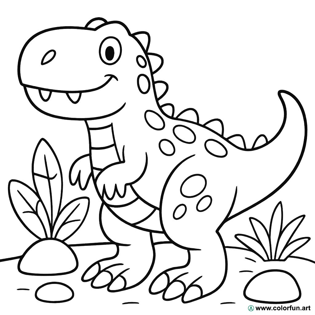 coloriage dinosaure