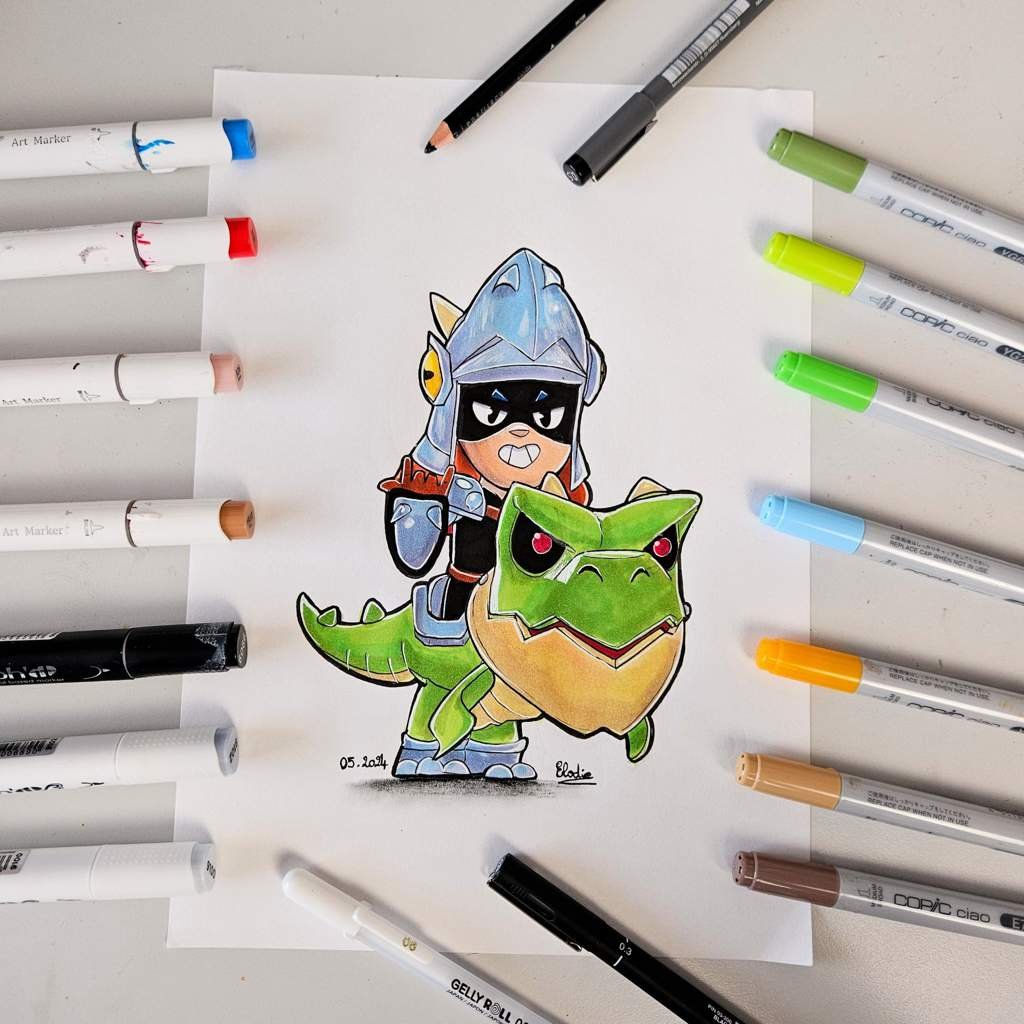 Coloriage Drago Brawl Stars