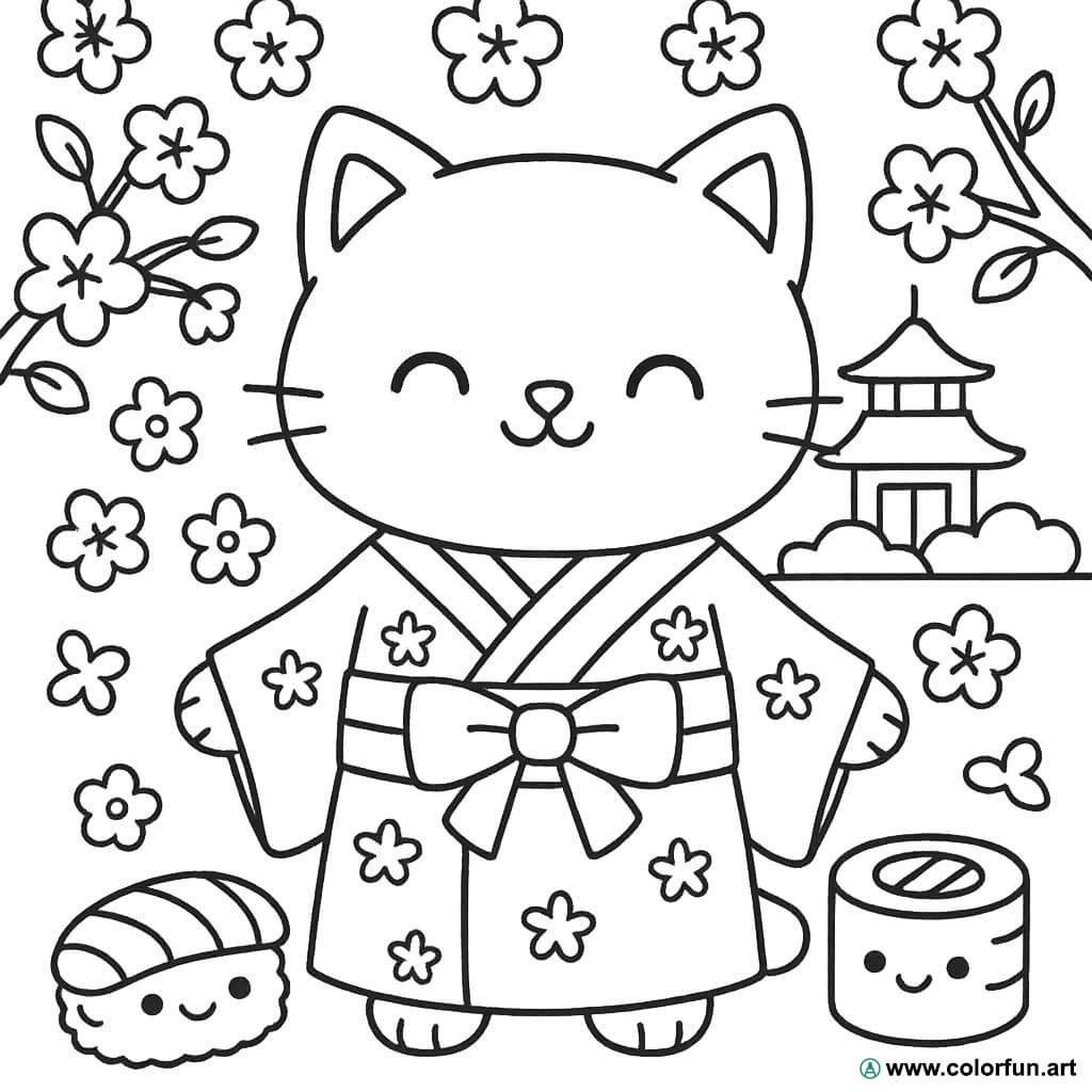 coloriage du japon
