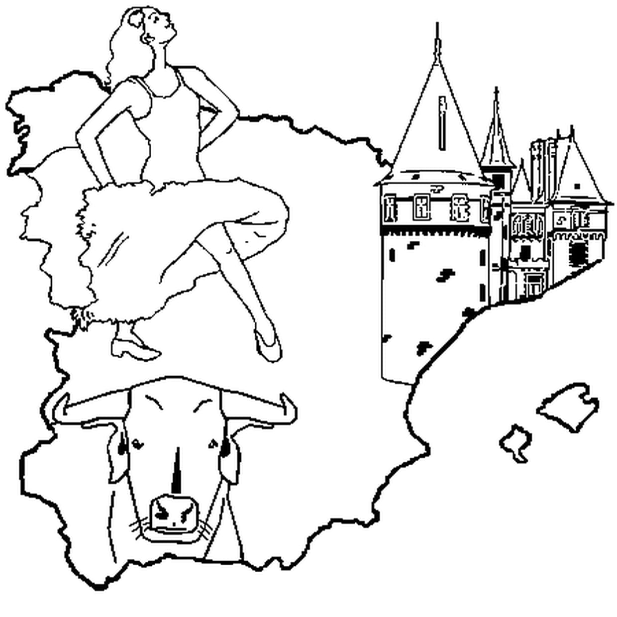coloriage espagne