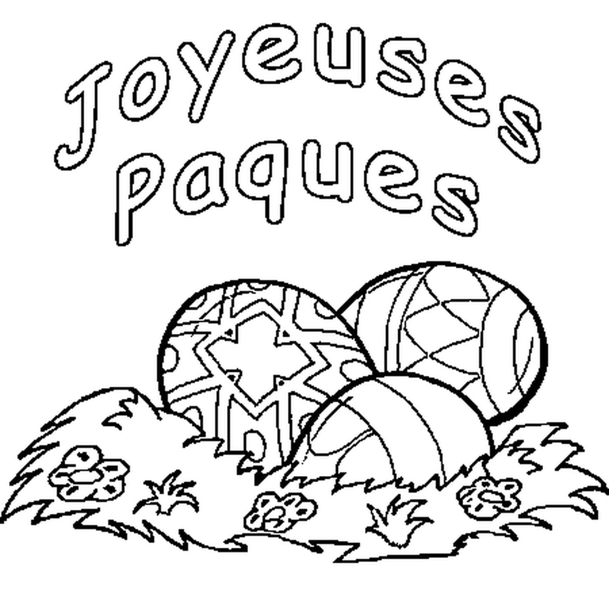 coloriage gratuit paques