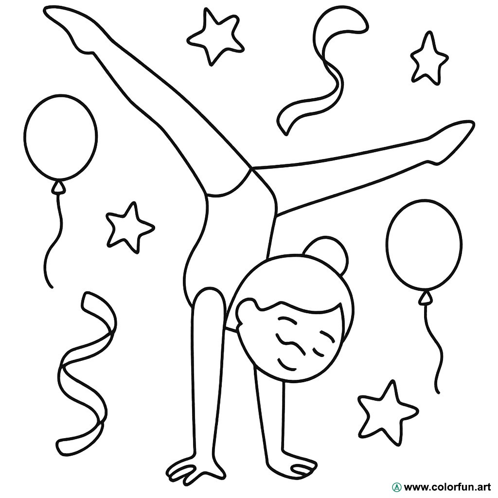 coloriage gym