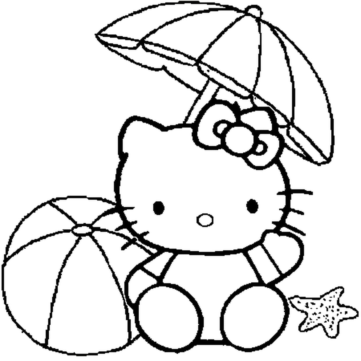coloriage hello kitty à imprimer pdf