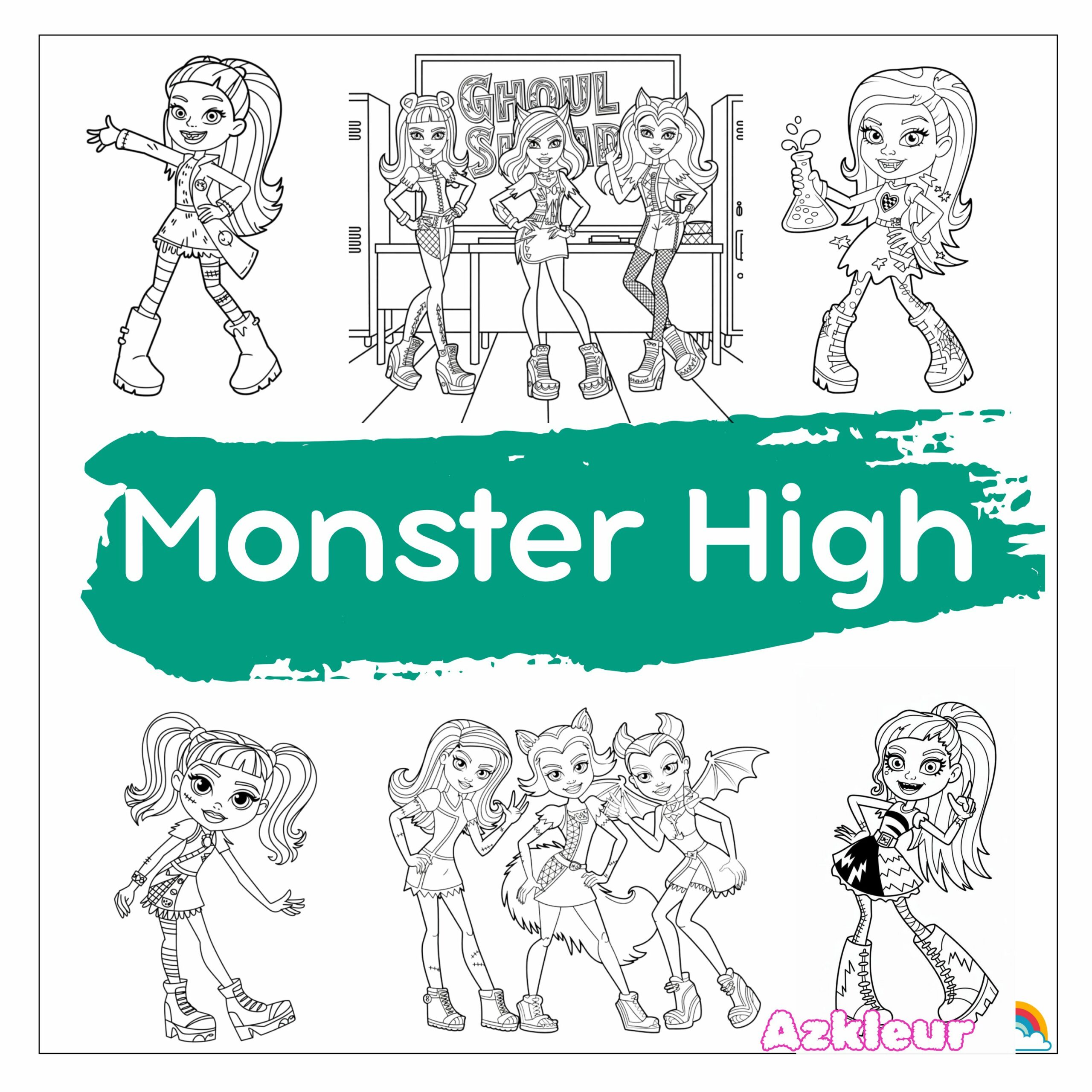 coloriage imprimer monster high
