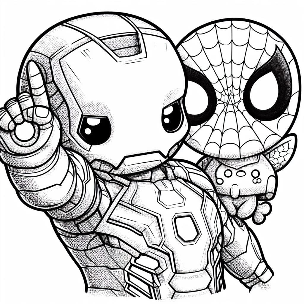 coloriage ironman à imprimer