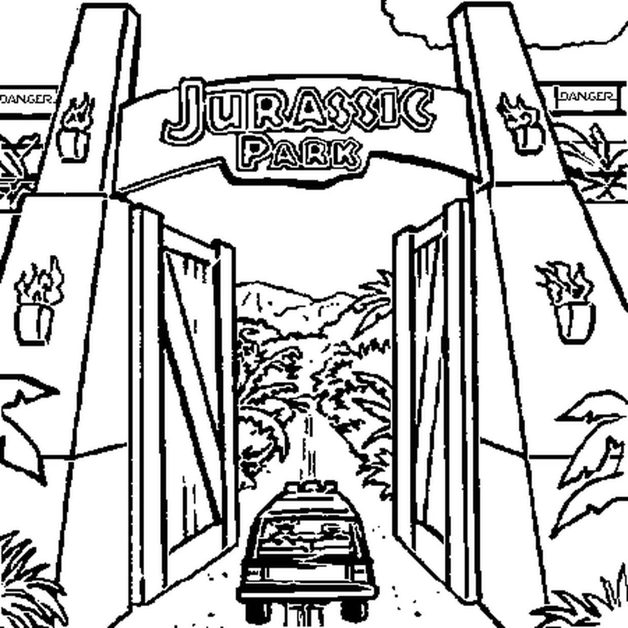 coloriage jurassic world la colo du crétacé