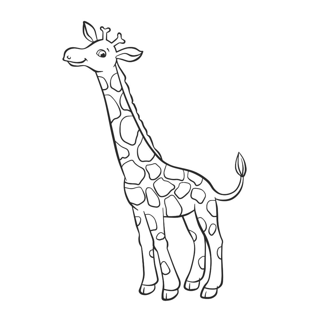 coloriage la girafe