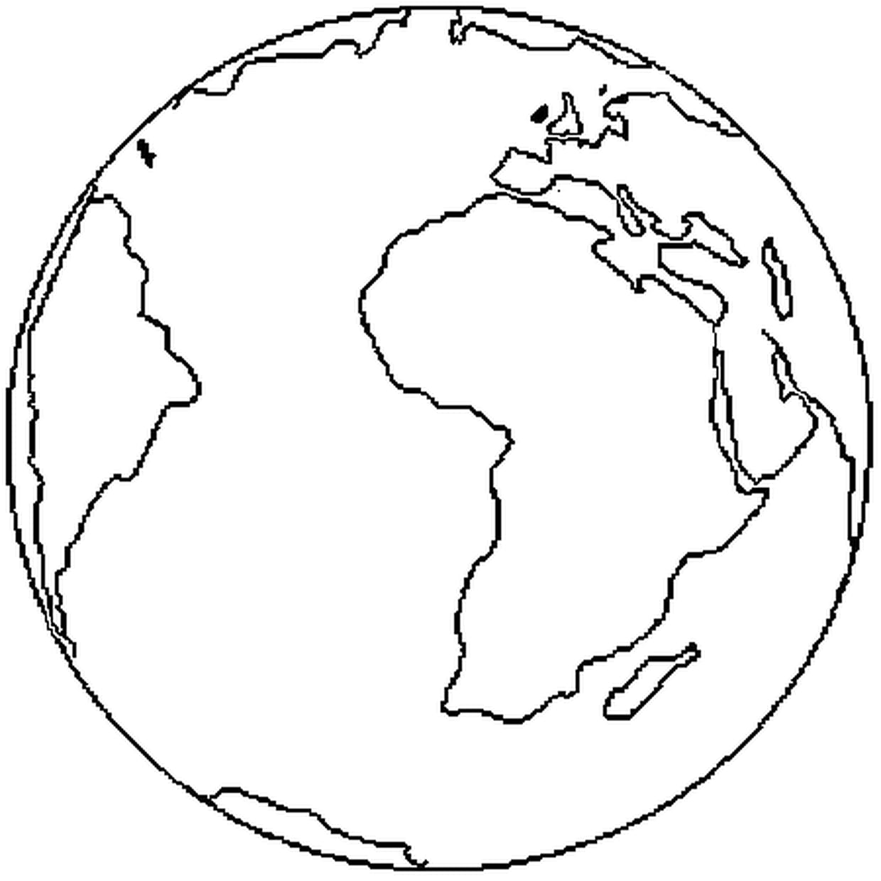 coloriage la terre