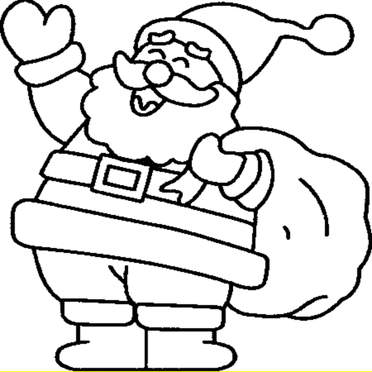 coloriage le pere noel