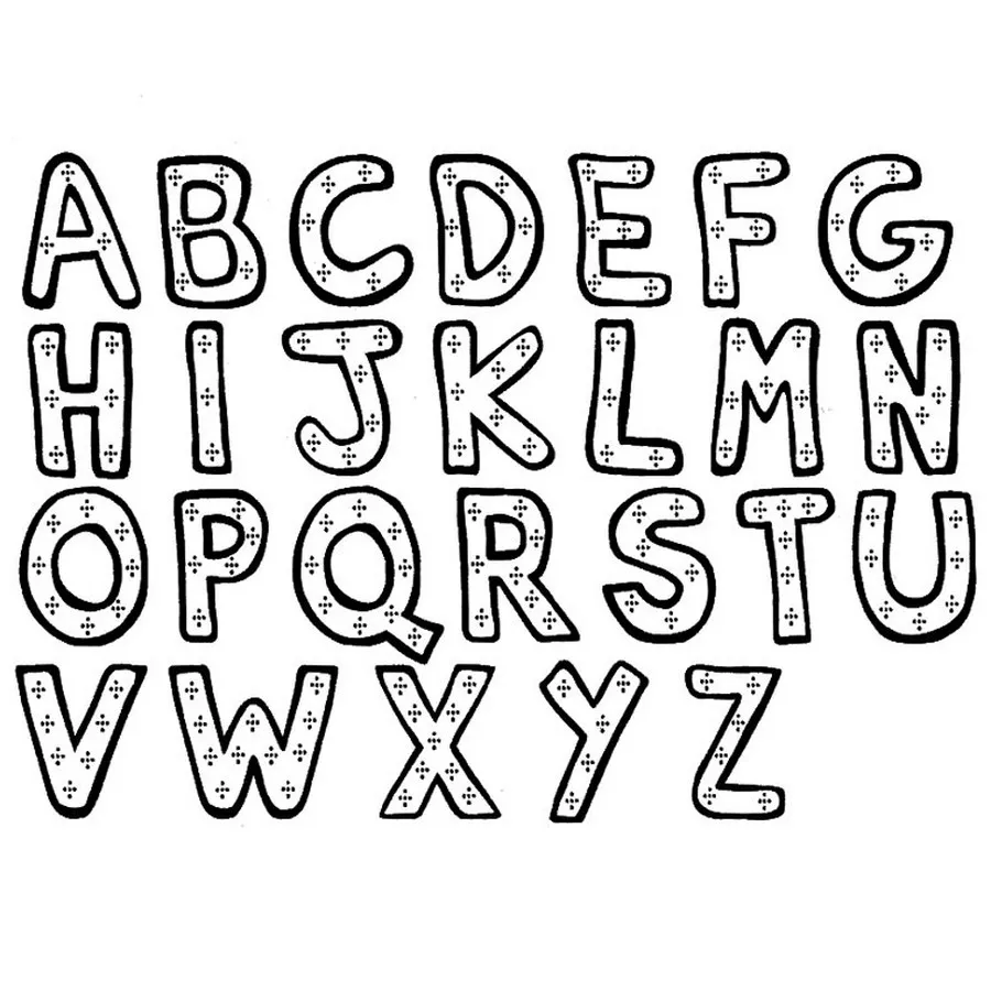 coloriage de lettres