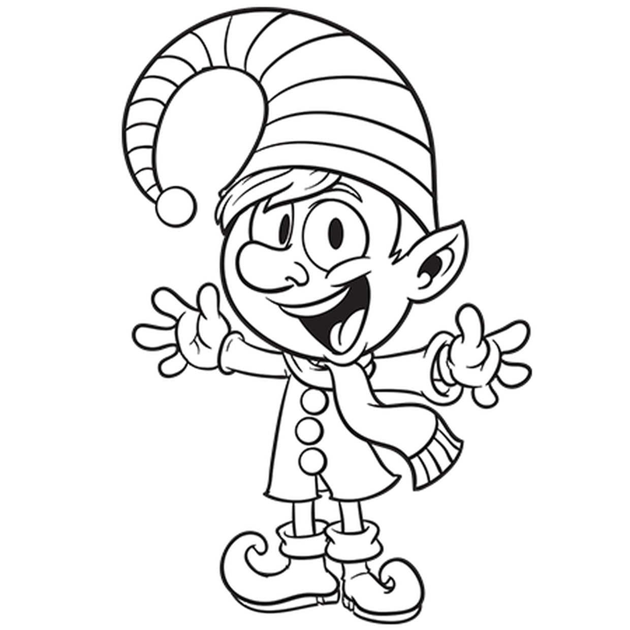 coloriage lutins de noel