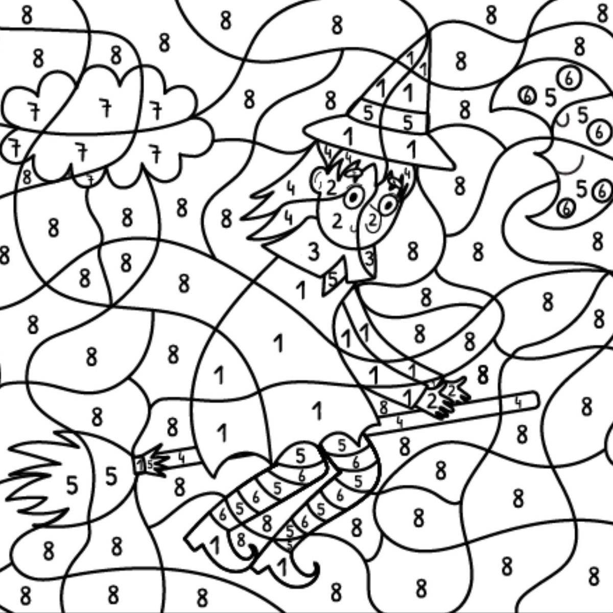 coloriage magique moyen section
