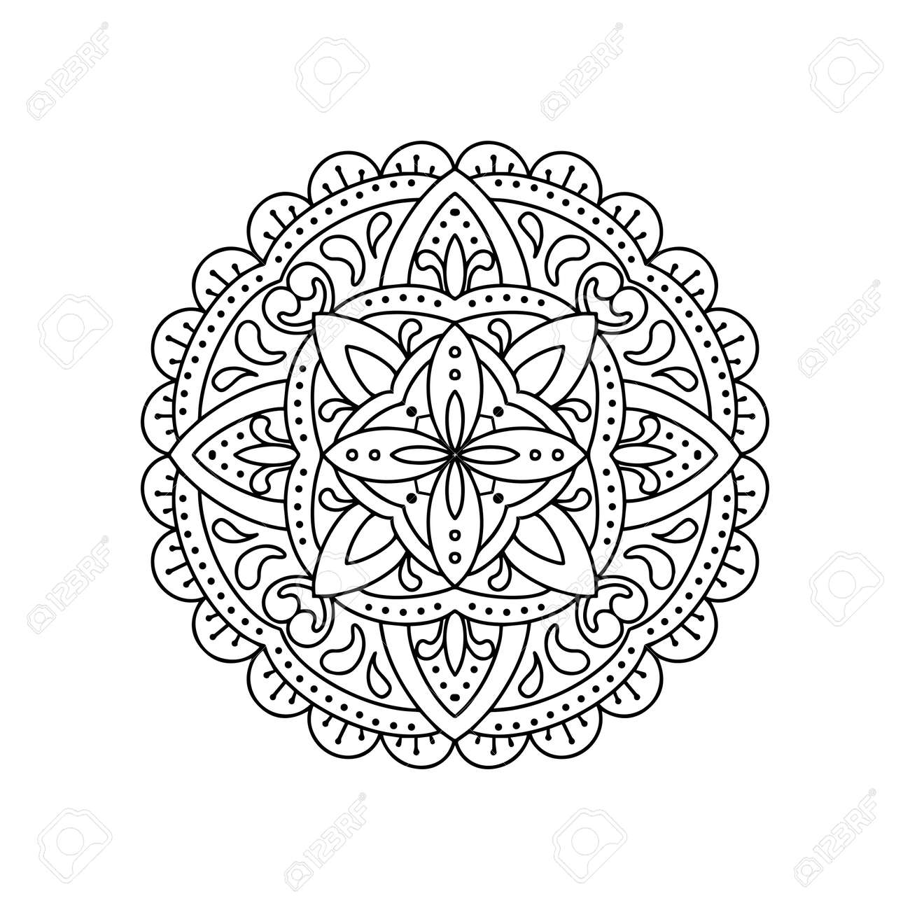 coloriage manadala