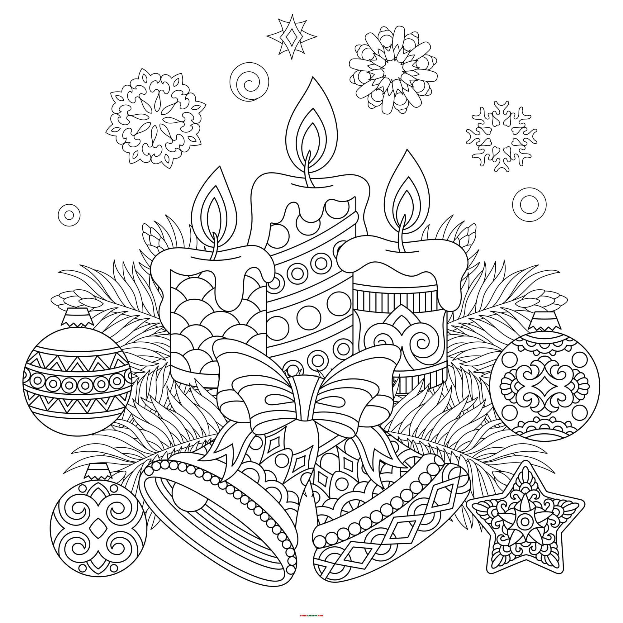 coloriage mandalas noel
