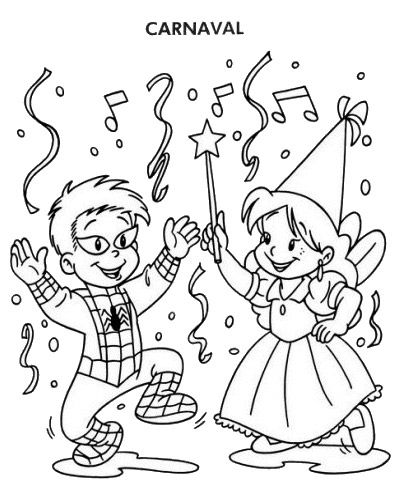 coloriage maternelle carnaval