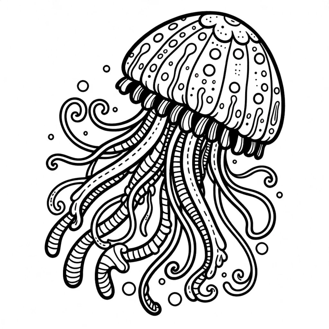 coloriage méduse