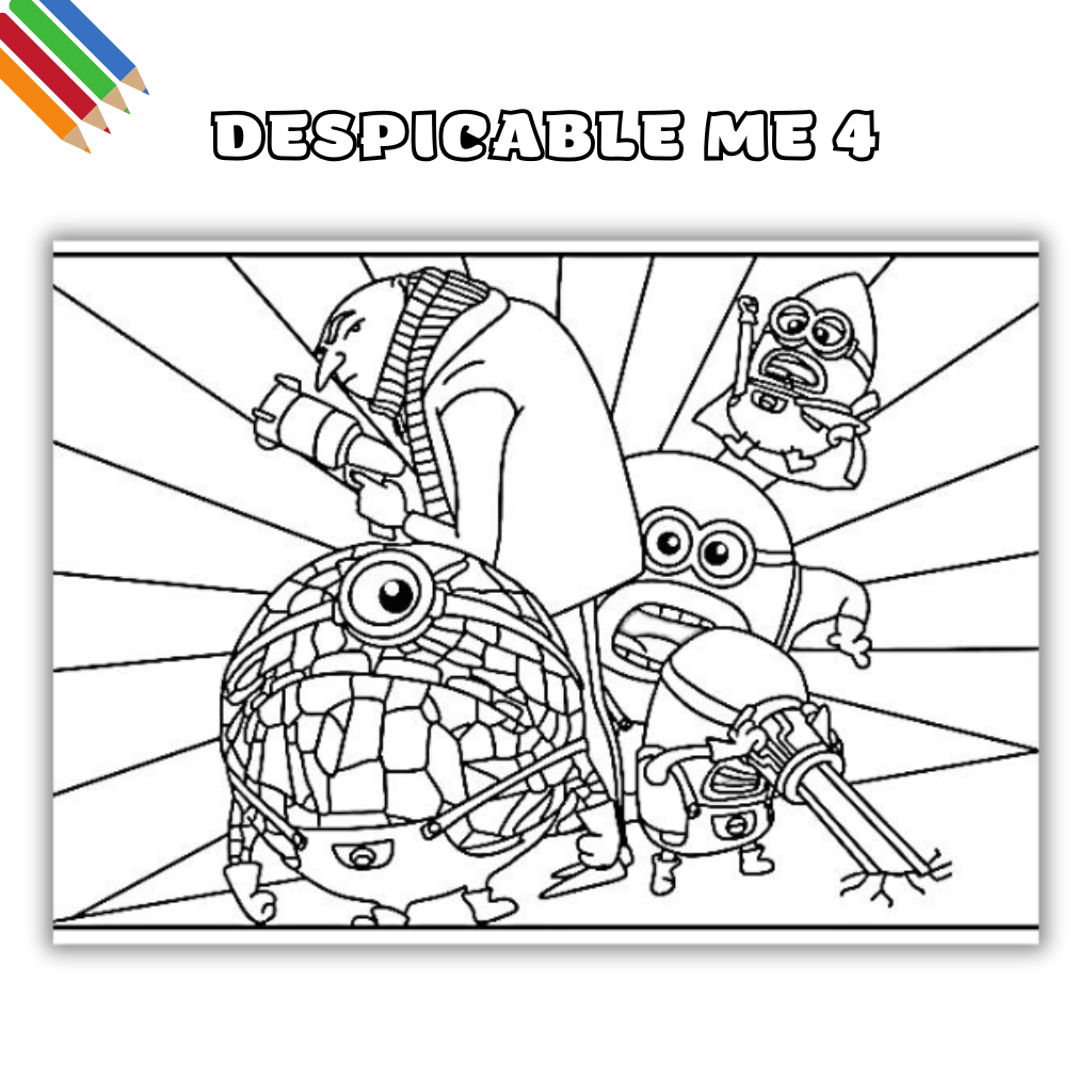 coloriage moi moche et méchant 4