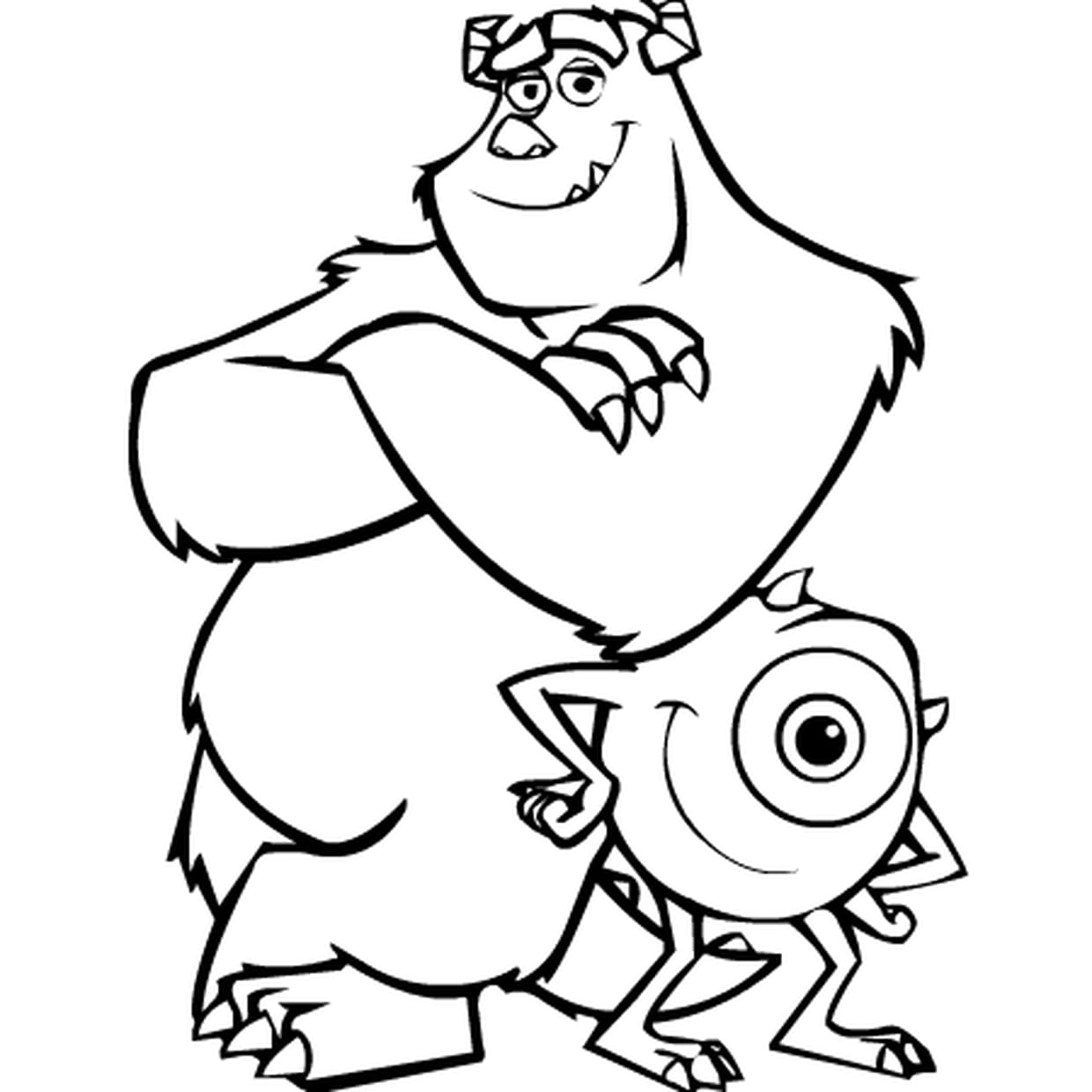 coloriage monstre et compagnie
