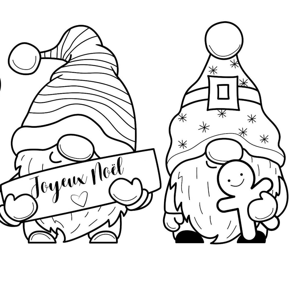 coloriage noel kawaii