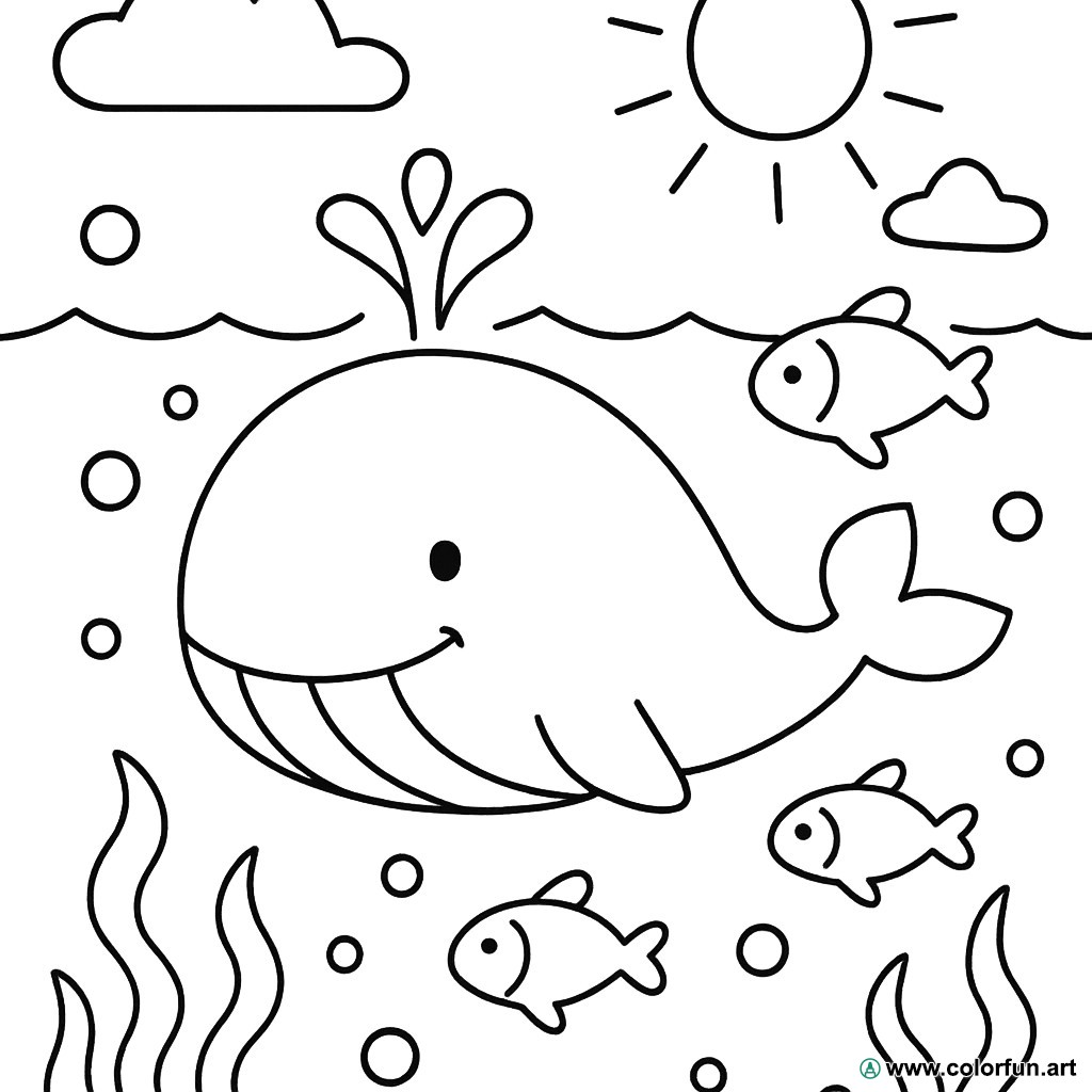 coloriage océan