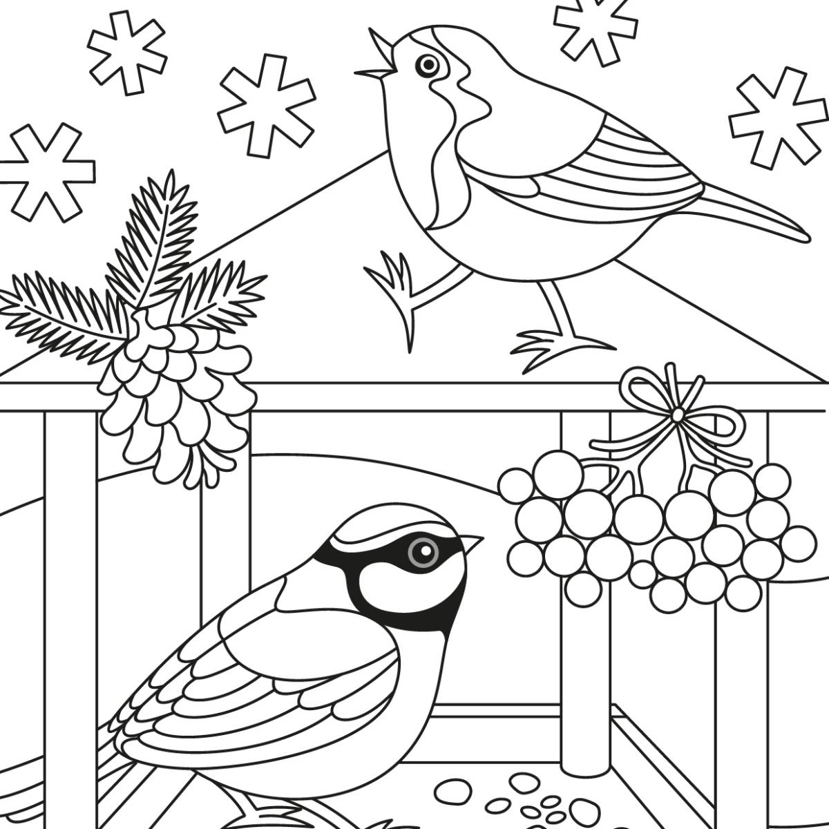 coloriage oiseau à imprimer