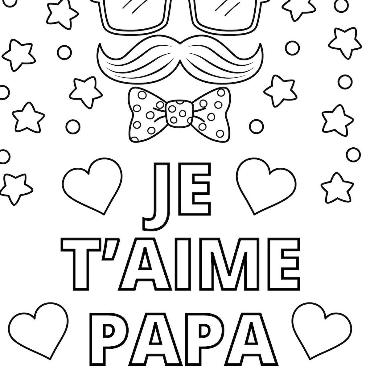 coloriage papa