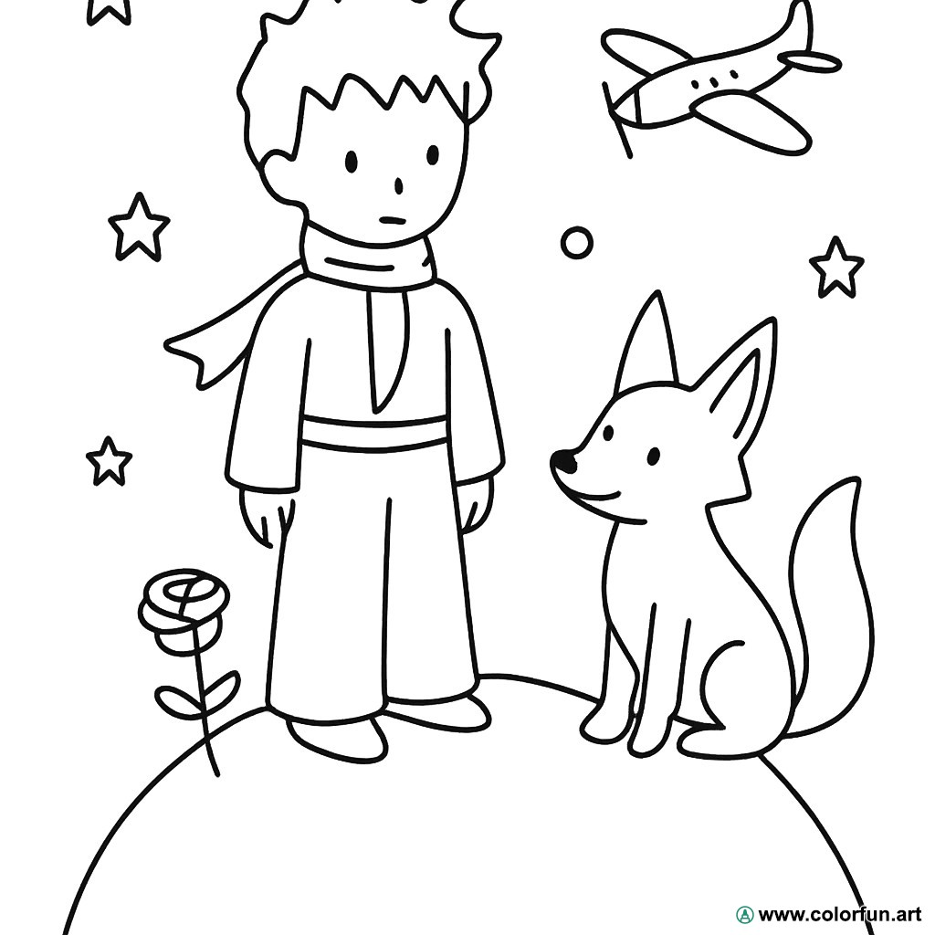 coloriage petit prince