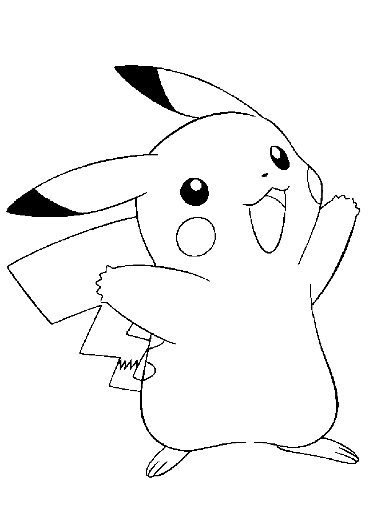 coloriage pokemon pikachu