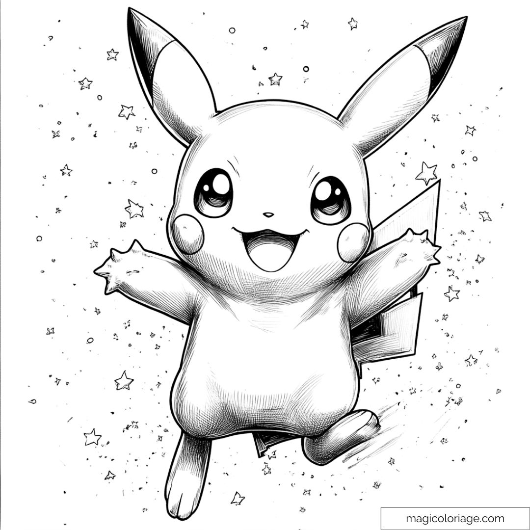 coloriage pikatchu