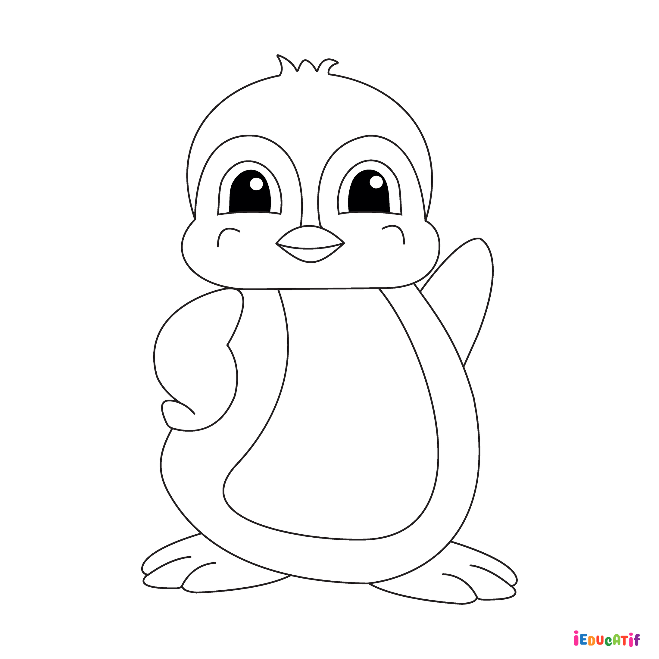 coloriage pinguin