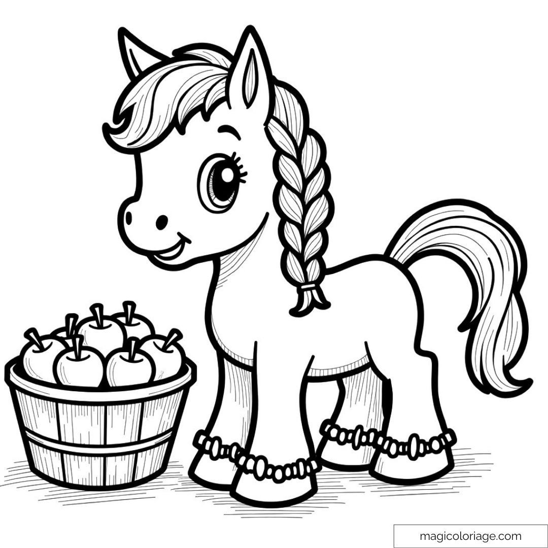coloriages de poneys