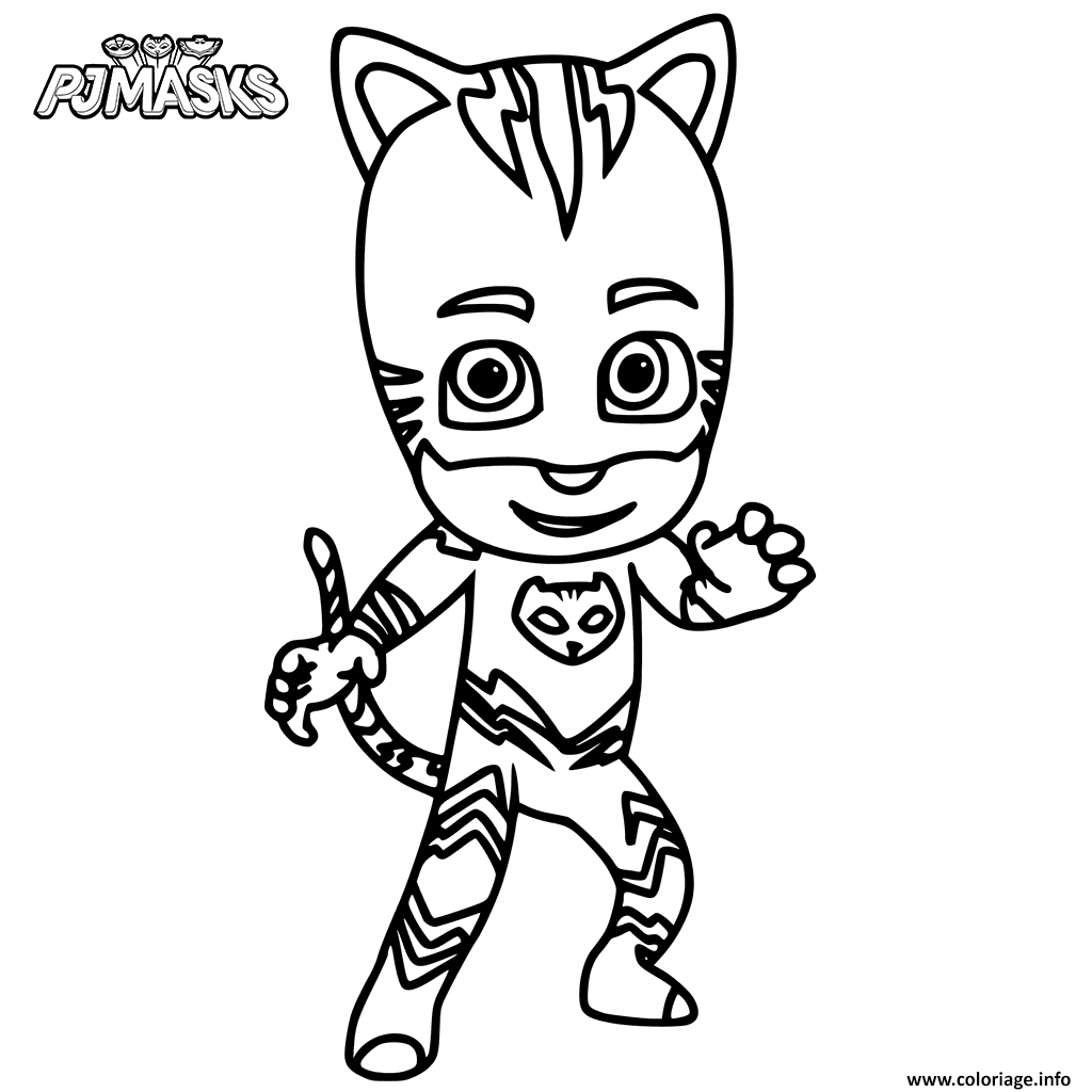 coloriage pyjamasque à imprimer