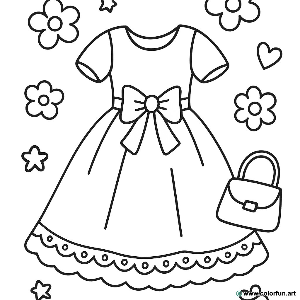 coloriage robe