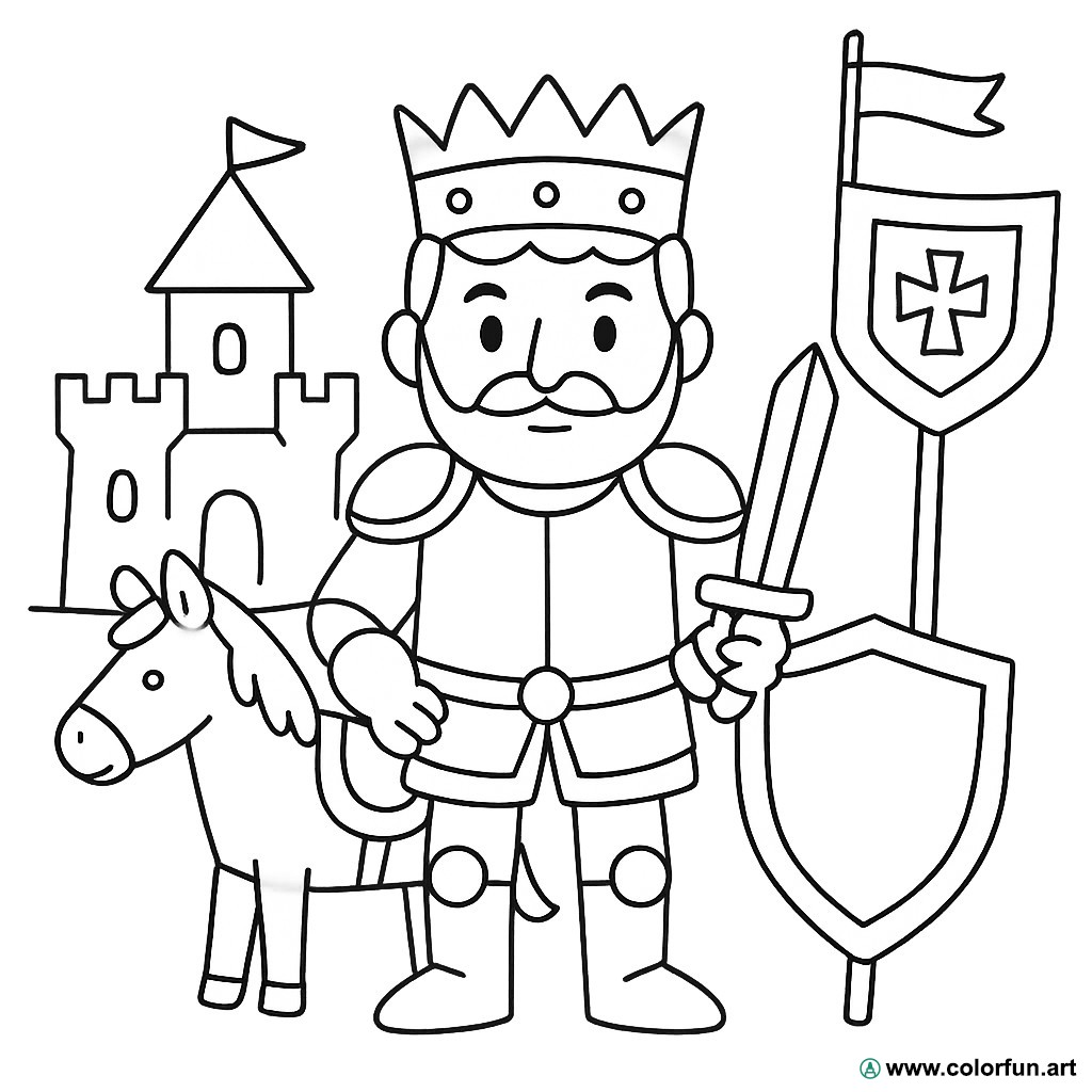 coloriage roi