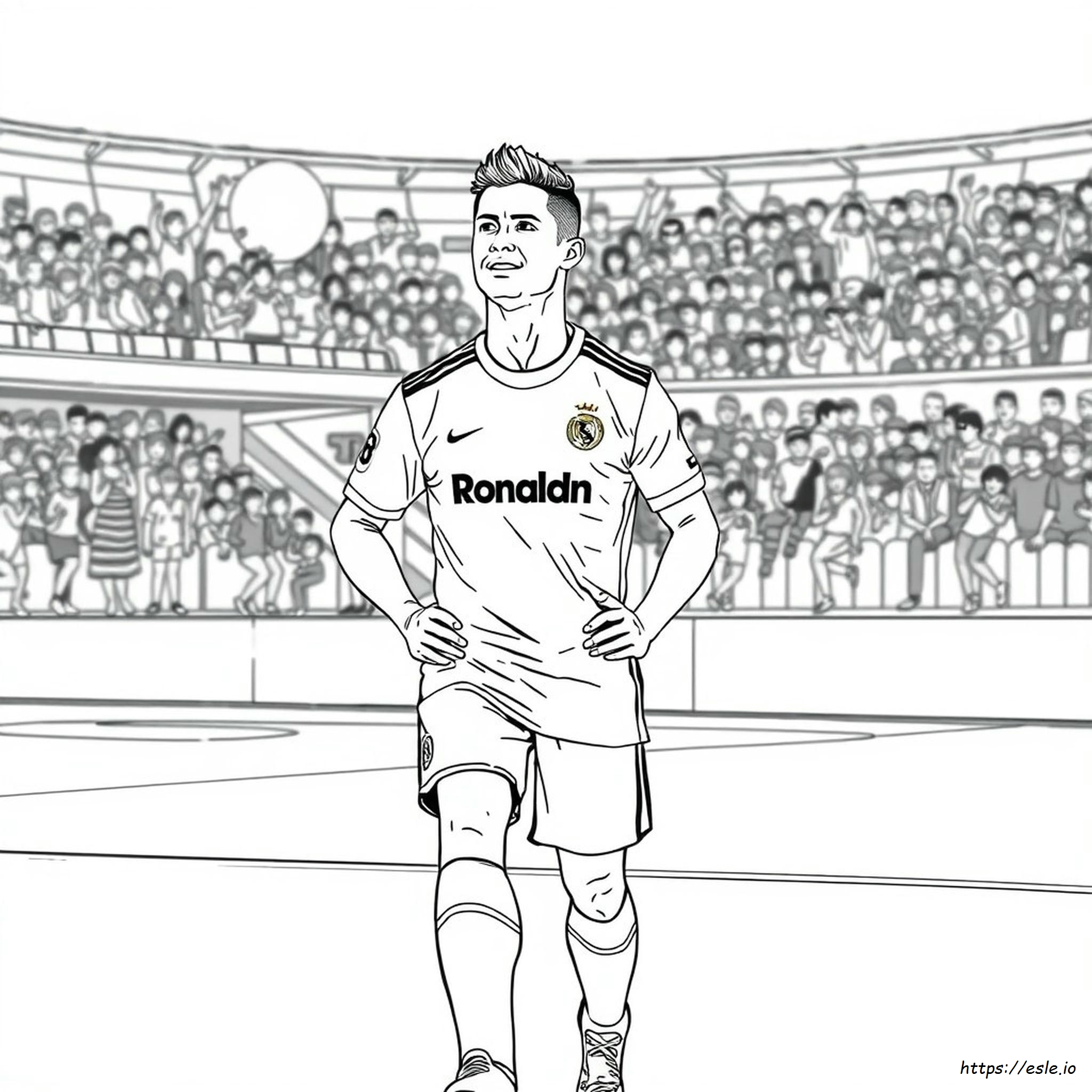 coloriage ronaldo al nassr