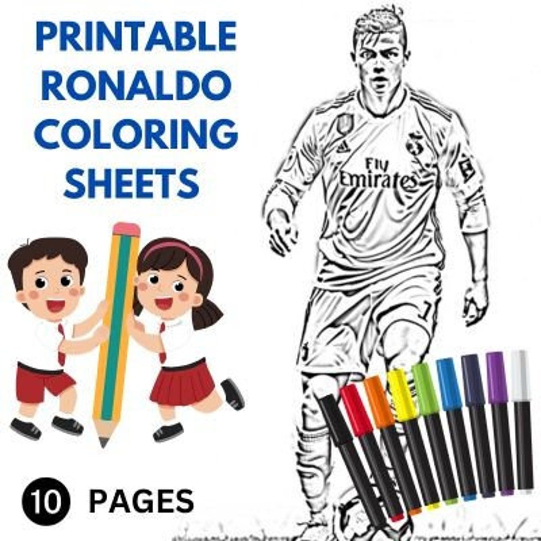 coloriage ronaldo real madrid