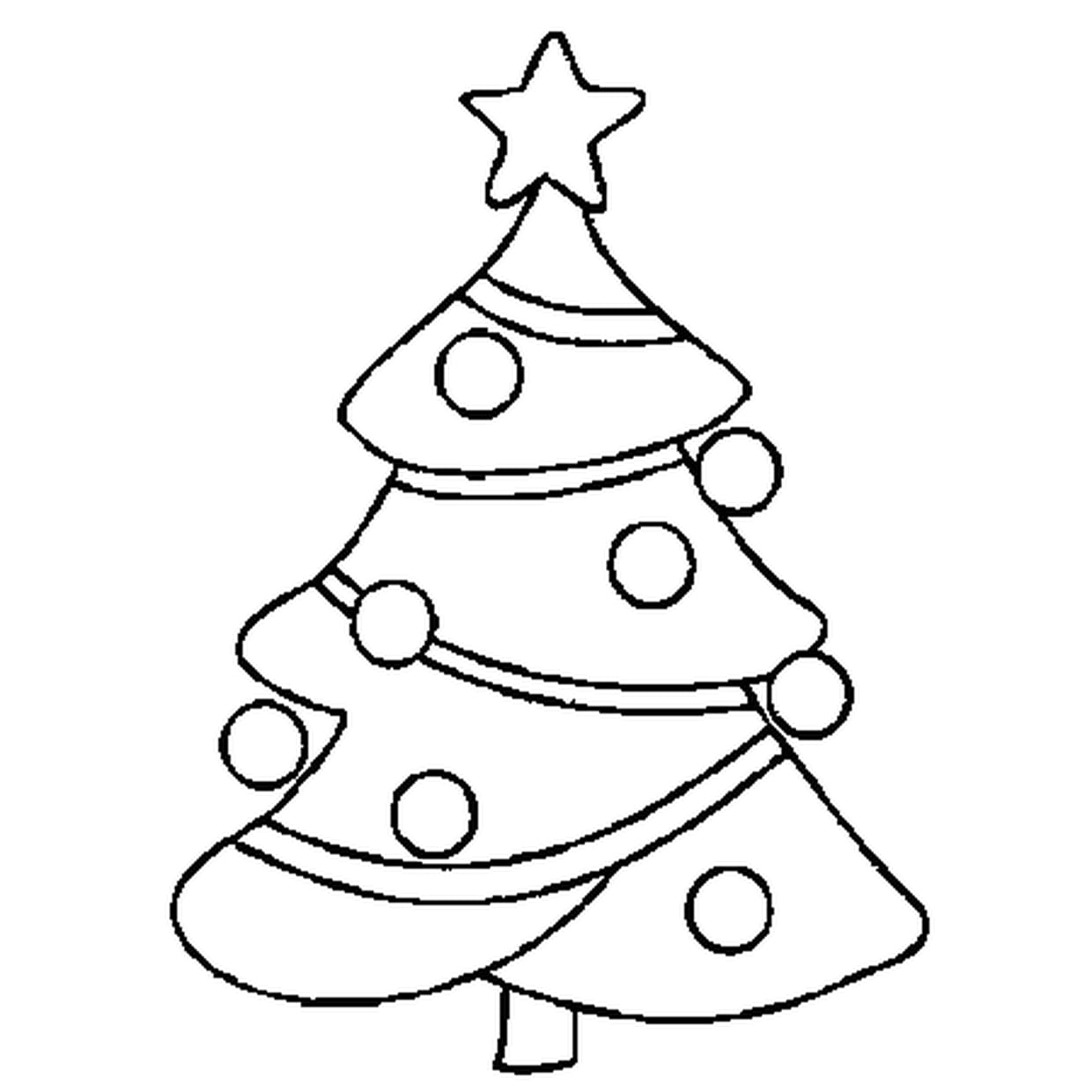 coloriage sapin de noel à imprimer