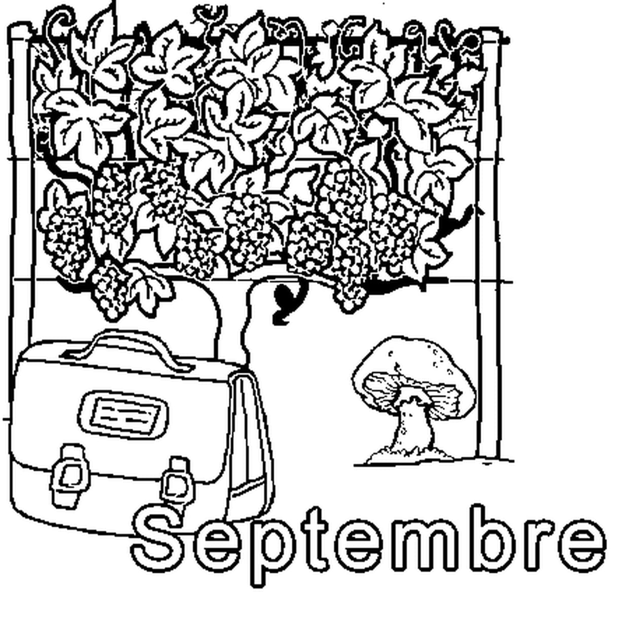 coloriage septembre