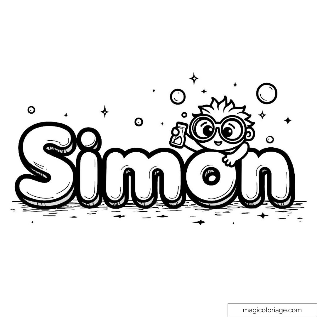coloriages simon