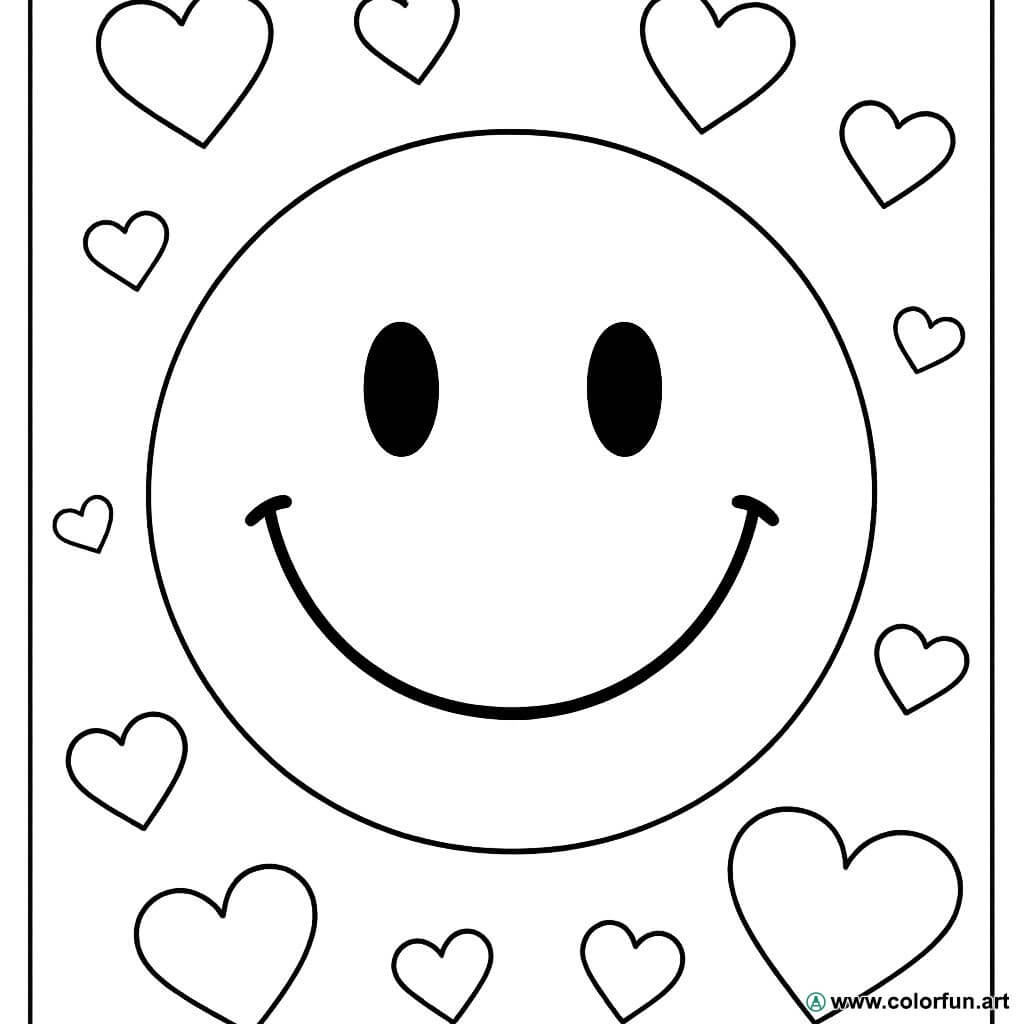 coloriages de smileys