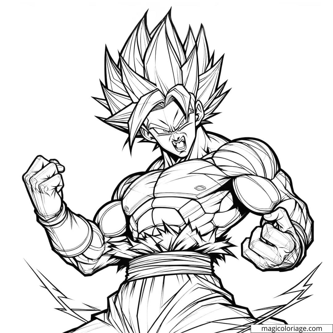 coloriage son goku