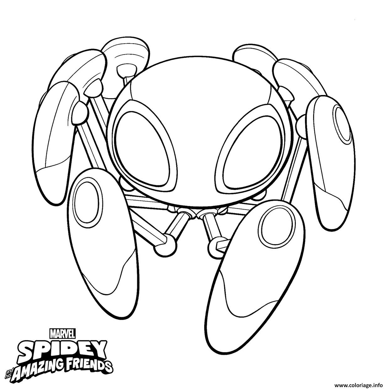 coloriage spidey à imprimer
