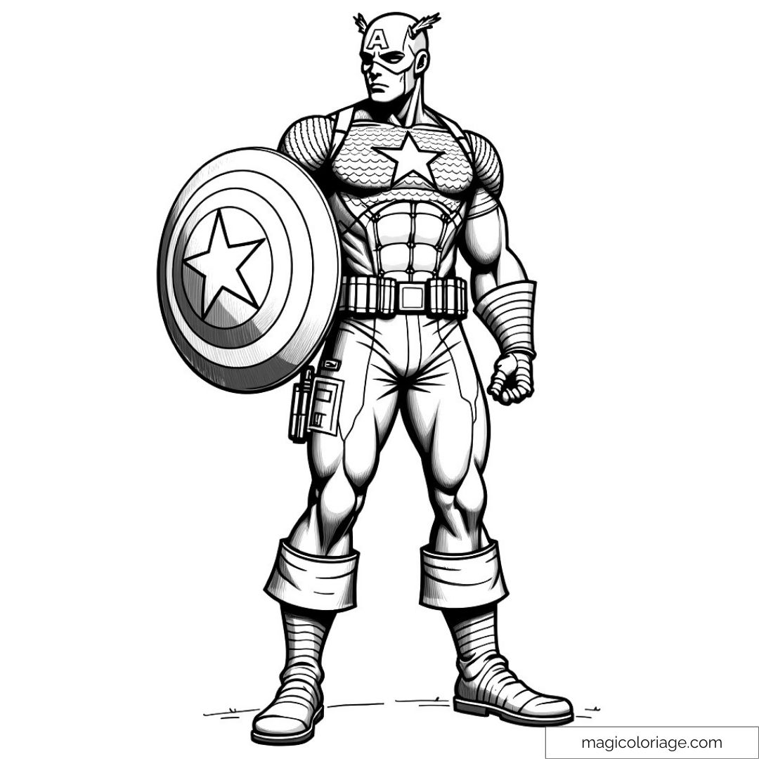 coloriage super heros imprimer