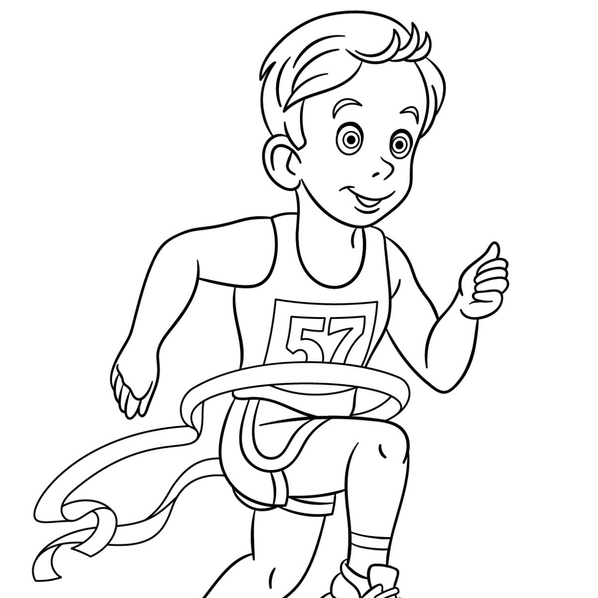 coloriage sur le sport