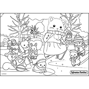 coloriage sylvanian
