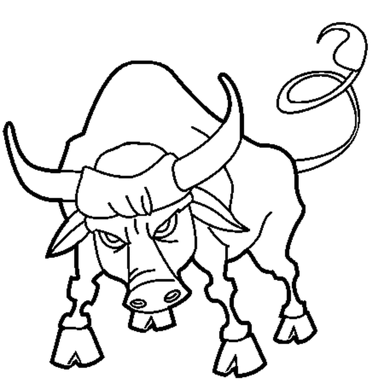 coloriage taureau