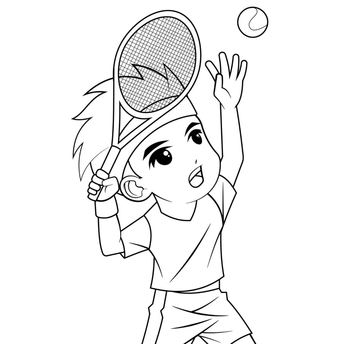 coloriage tennis