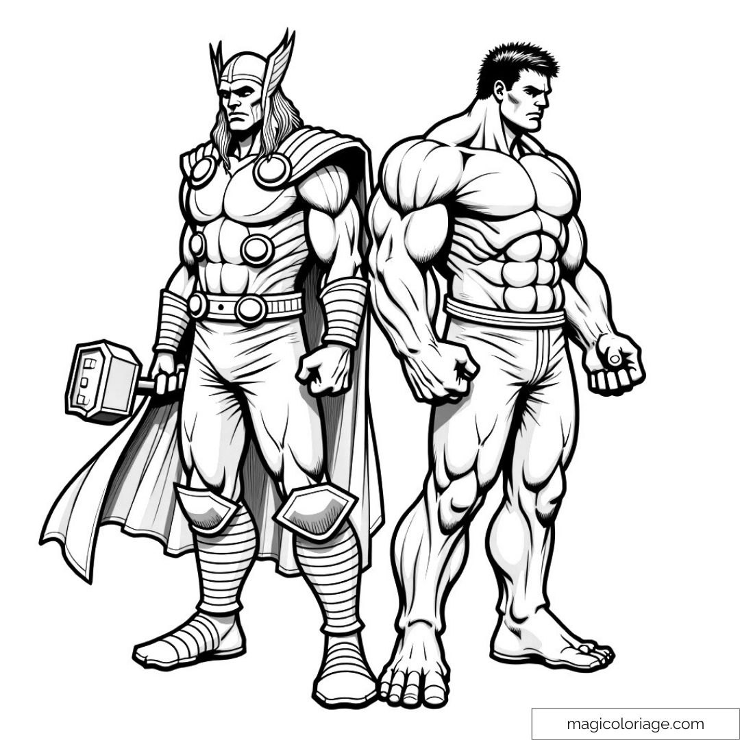 coloriage thor