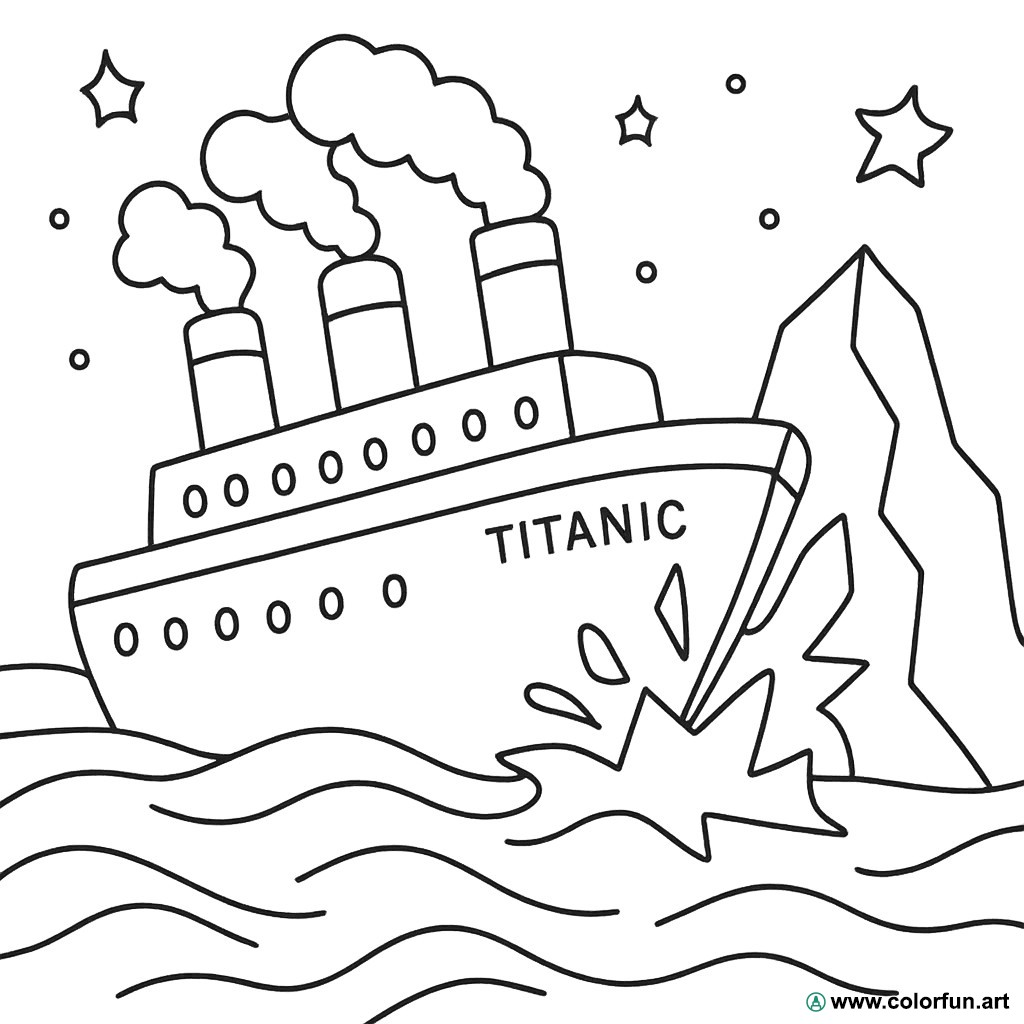 coloriage titanic