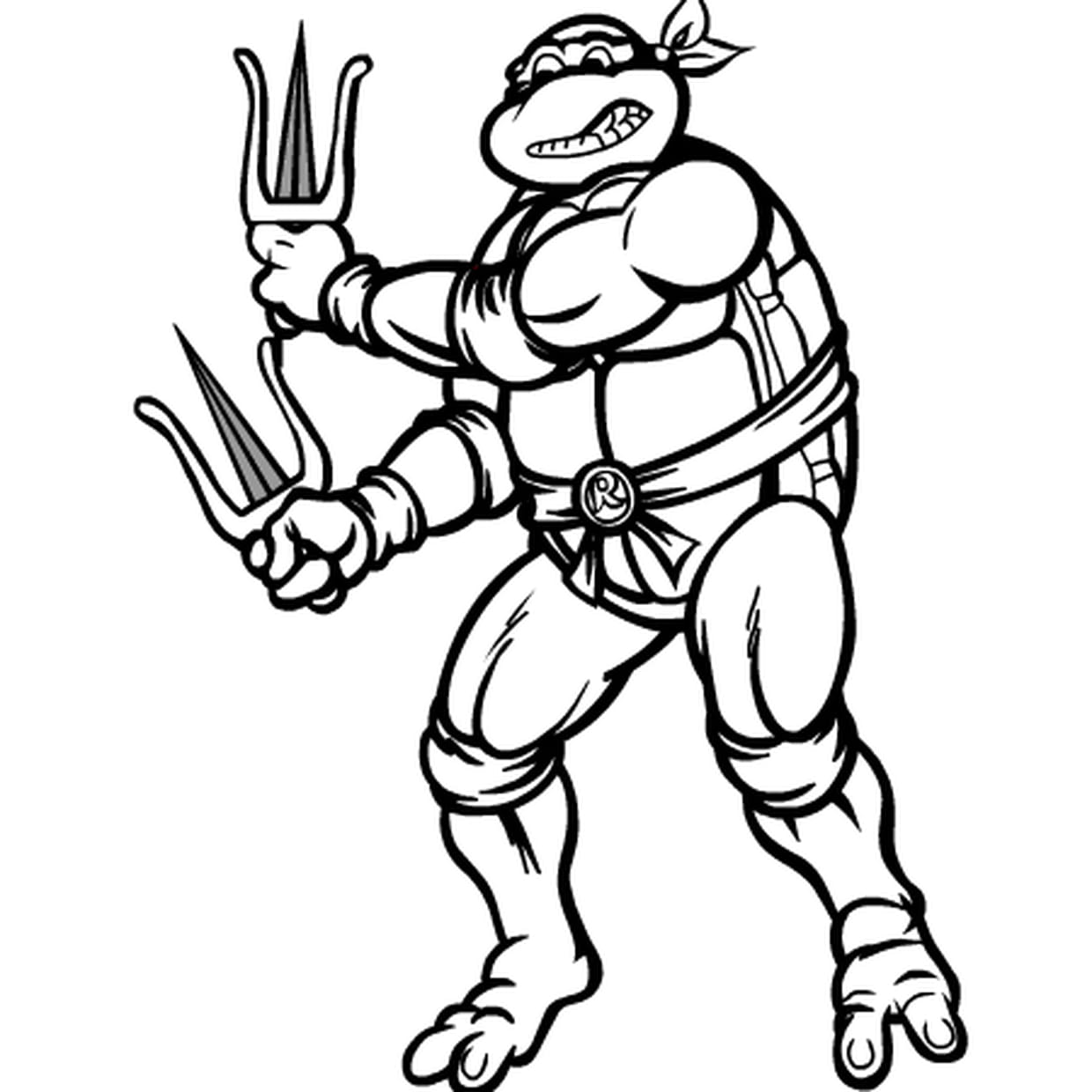 coloriage tortue ninja a imprimer